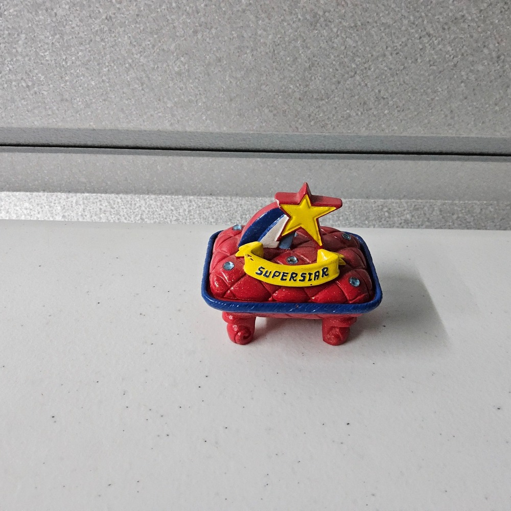 Clairs‎ Superstar Ring Holder Trinket Dish Jewelry Display Red Blue